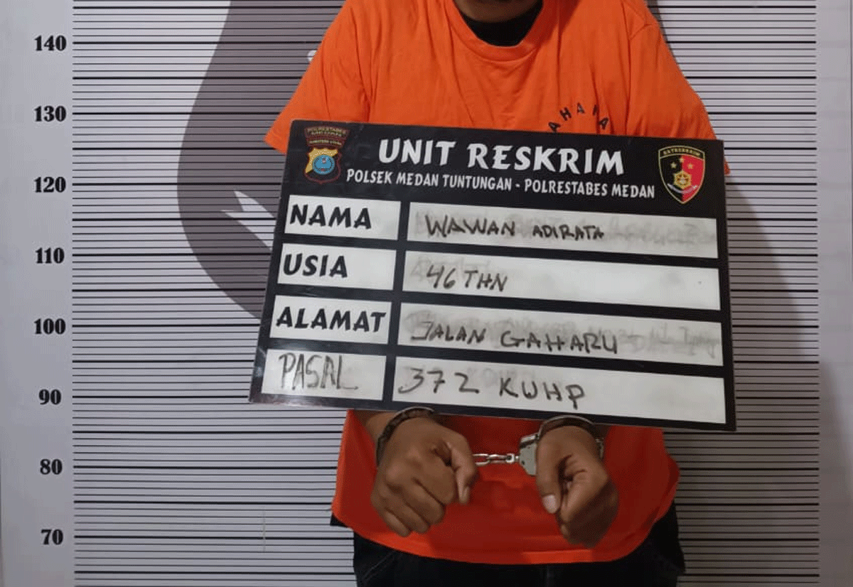 Identitas terduga pelaku yang diamankan polisi