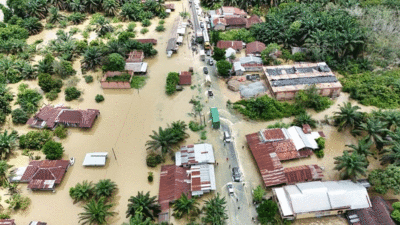 Lintas Timur Banjir di Musi Banyuasin, Bus Sumbar Kembali ke Lintas Tengah