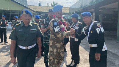 Usai Tugas di Luar Negeri, Pratu Deo Sinulingga Kembali ke Denpom Medan