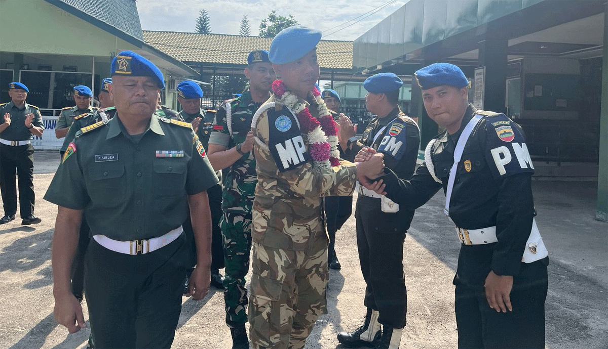 Usai Tugas di Luar Negeri, Pratu Deo Sinulingga Kembali ke Denpom Medan