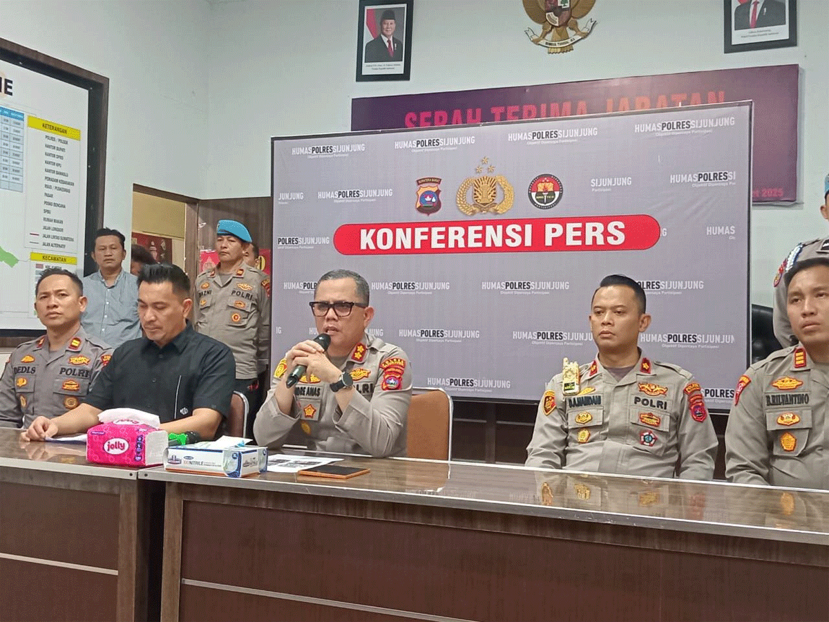 Kapolres Sijunjung gelar konferensi pers