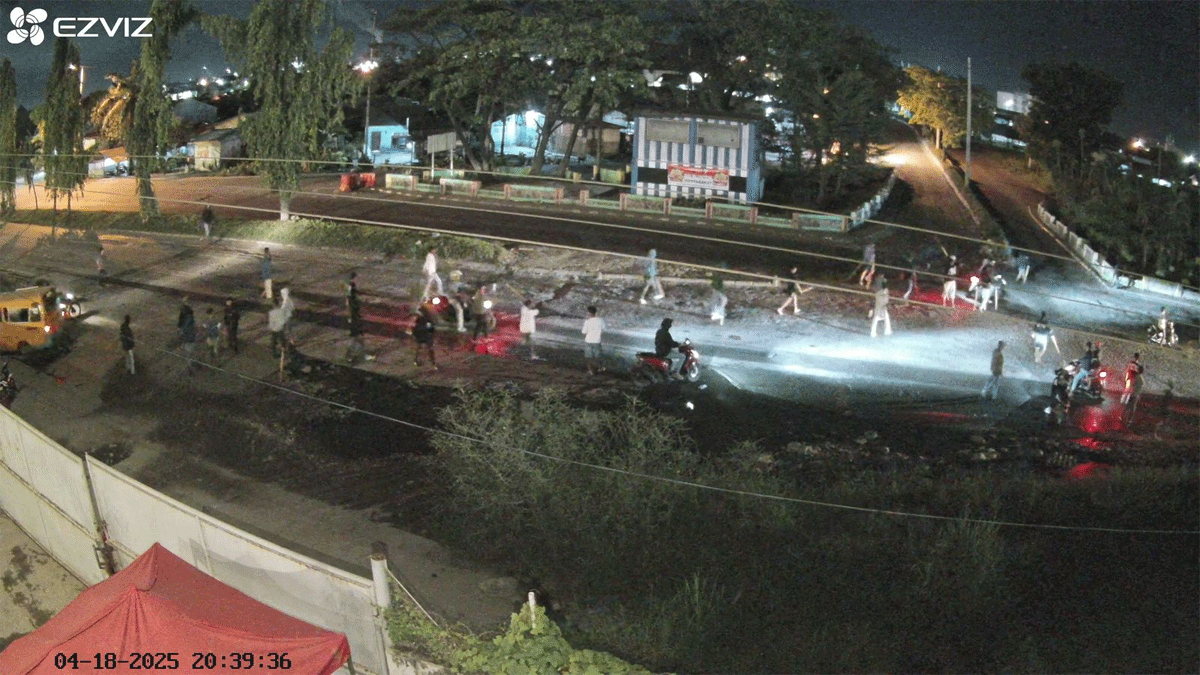Rekaman CCTV aksi premanisme di Medan.
