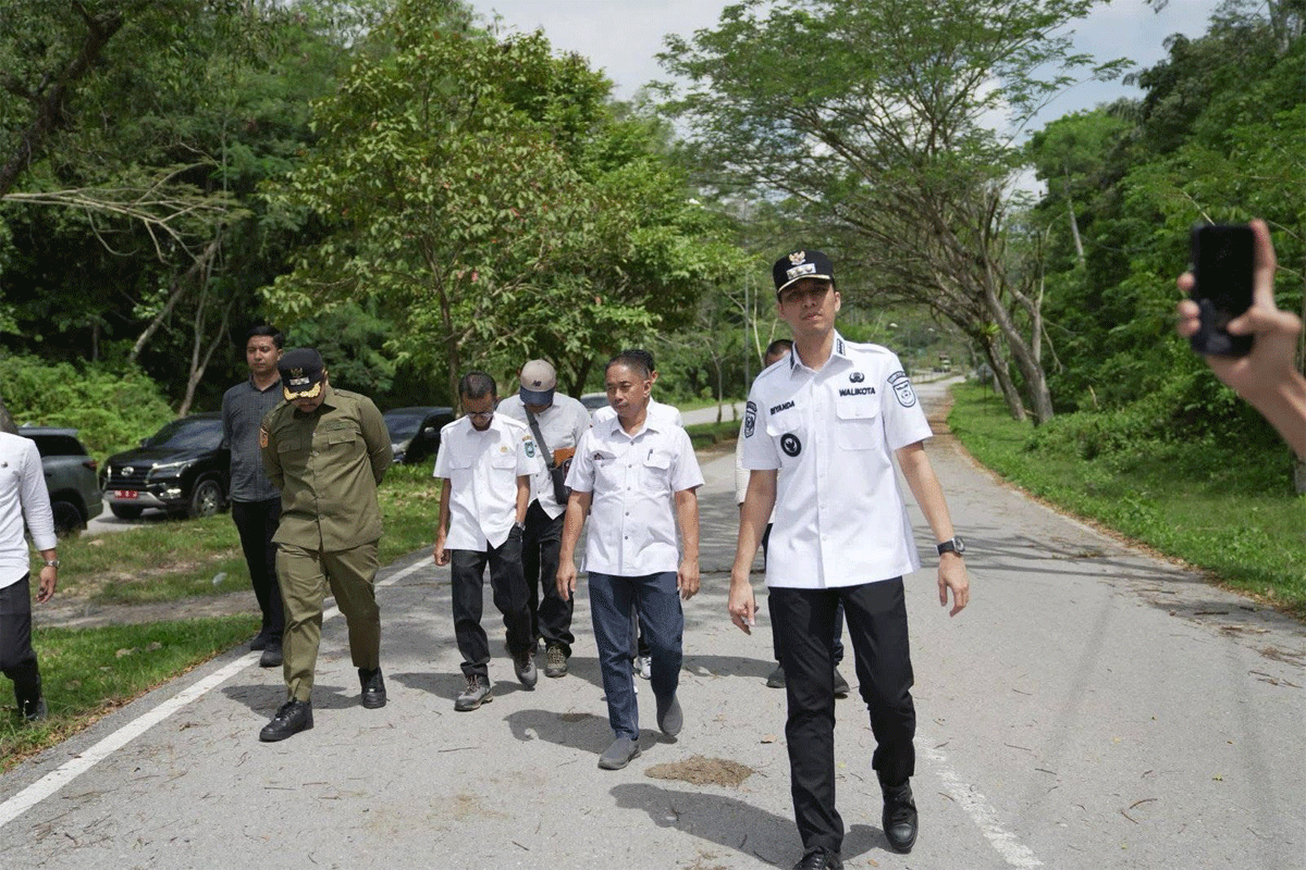 Wali Kota Riyanda Putra tinjau sejumlah lokasi sport tourism di Kota Sawahlunto, termasuk Sirkuit Road Race Kandi, Rabu (8/4/2025).