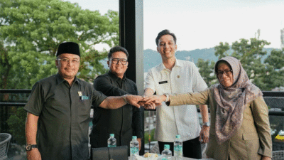 Wali Kota Riyanda bersama tiga anggota DPRD Sumbar asal Sawahlunto