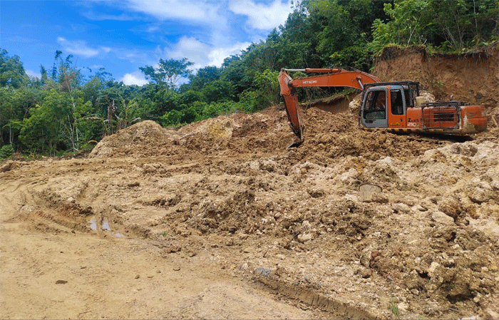 Tambang galian C diduga ilegal di Desa Lolozasai, Kecamatan Gido, Kabupaten Nias