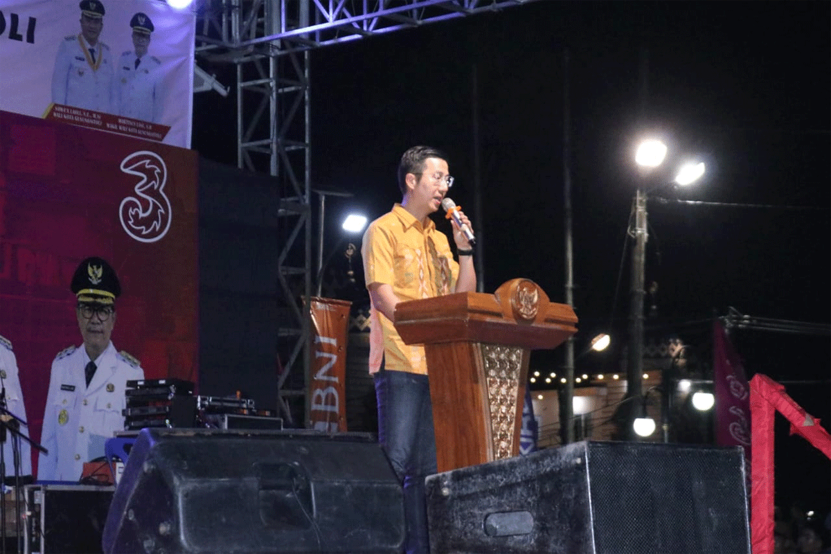Perayaan malam puncak HUT Kota Gunungsitoli