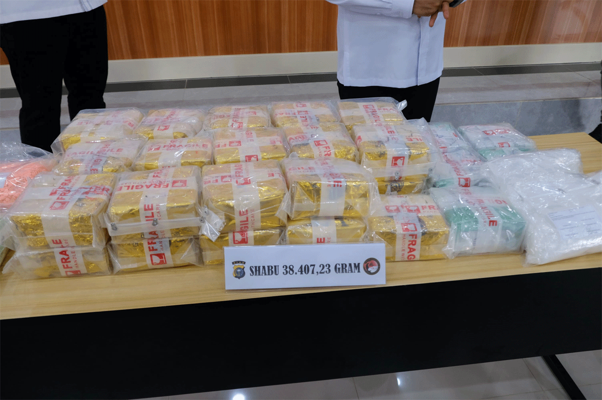 Barang bukti yang diamankan polisi