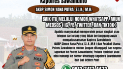Waspada Penipuan! Polres Sawahlunto Imbau Masyarakat Abaikan Pesan Mengatasnamakan Kapolres Maupun Penjabat Utama Polres