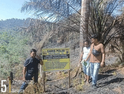 Bakar Lahan di Kawasan Hutan Lindung, Tiga Pelaku Ditangkap Polres Kuansing