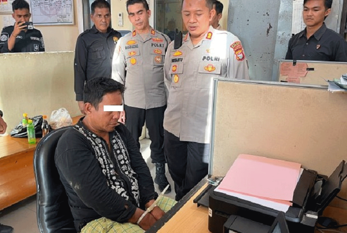 Terduga pelaku penganiayaan jalani pemeriksaan.