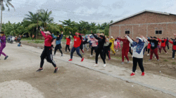 Semangat hidup sehat terus digaungkan Pemerintah Desa Pekan Tanjung Beringin, Kecamatan Tanjung Beringin, Kabupaten Serdang Bedagai (Sergai), lewat kegiatan senam pagi rutin setiap Sabtu.
