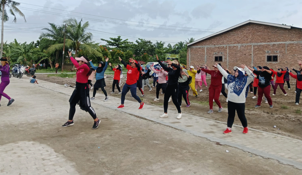 Semangat hidup sehat terus digaungkan Pemerintah Desa Pekan Tanjung Beringin, Kecamatan Tanjung Beringin, Kabupaten Serdang Bedagai (Sergai), lewat kegiatan senam pagi rutin setiap Sabtu.