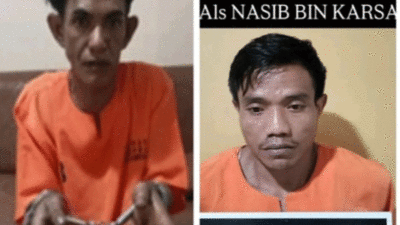 Dua tahanan yang masih diburu Polda Riau dan Polres Kampar. (Dokumentasi Polda Riau)