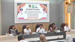 Pertemuan jajaran Pemkab Madiun dengan rombongan Bupati Bungo beserta jajaran. (Ist)