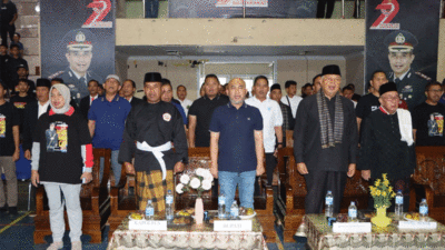 Bupati Dedy Putra hadiri pembukaan Kejuaraan Pencak Silat Kapolres Cup 2025 yang digelar oleh Polres Bungo, Minggu (29/6/2025).