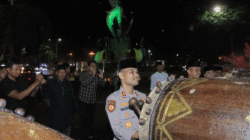 Gema Takbir di Bangkinang, Kapolres Kampar Takbiran Bersama Masyarakat