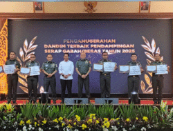 Sukses Dampingi Program Serap Gabah, Perum Bulog Beri Penghargaan pada Dandim Jombang