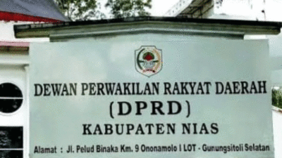 Plang kantor DPRD Kabupaten Nias
