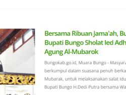 Mantap, Website Pemerintah Kabupaten Bungo Bisa Diakses Lagi