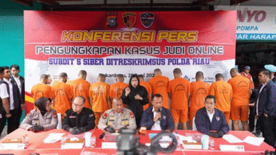 Beromzet Rp3,6 Miliar, Polda Riau Bongkar Judi Online Higgs Domino