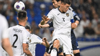 Laga Jepang dengan Indonesia. (detikcom)