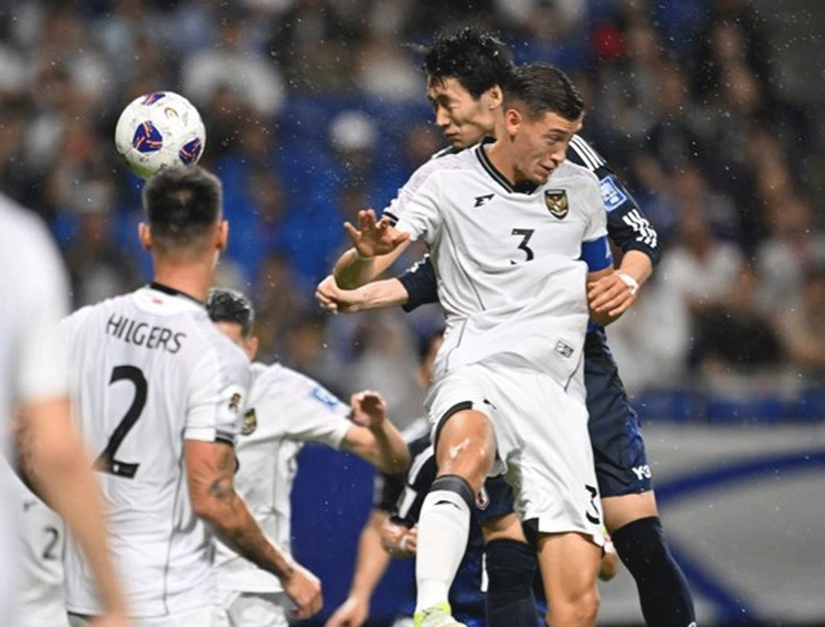 Laga Jepang dengan Indonesia. (detikcom)