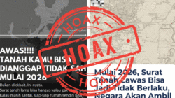 Kementerian ATR/BPN Bantah Isu Tanah Tak Bersertipikat Diambil Negara Mulai 2026