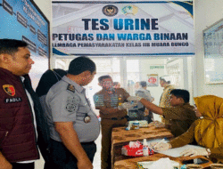 Lapas Muara Bungo Tes Urine Petugas dan Warga Binaan, Ini Hasilnya