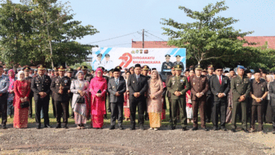 Pemerintah Kabupaten Bungo turut serta dalam upacara peringatan Hari Bhayangkara ke-79 yang digelar Polres Bungo, Selasa (1/7/2025). (Kominfo)