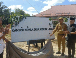 Lama Dinanti Masyarakat, Desa Kebun Lado Akhirnya Miliki Pasar Sendiri dan Kantor Baru