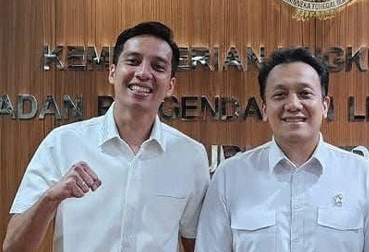 Wali Kota Sawahlunto, Riyanda Putra dan Wakil Menteri Lingkungan Hidup, Diaz Hendropriyono