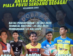 Cari Atlet, Turnamen Voli Terbuka Antar Kecamatan Digelar di Serdang Bedagai