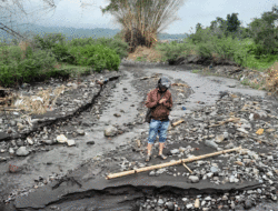 Akibat Material Lahar Dingin, Sungai di Agam Kembali Alami Pendangkalan, Pemerintah Diminta Gerak Cepat
