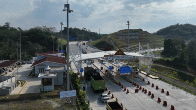 Gerbang tol di Riau. (hutama karya)