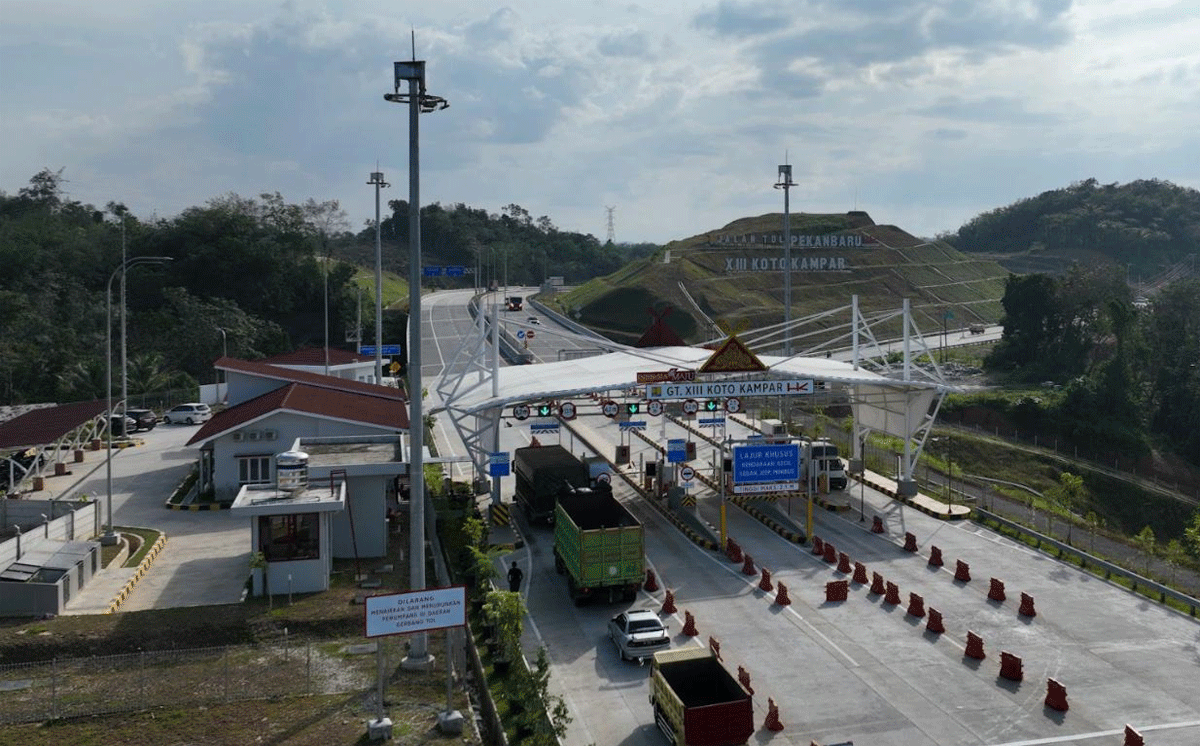 Gerbang tol di Riau. (hutama karya)