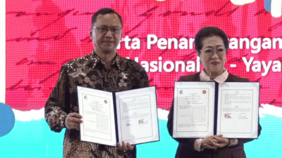 Arsip Nasional Republik Indonesia (ANRI) bersama Organisasi Wirawati Catur Panca (WCP) menandatangani nota kesepahaman (MoU) tentang pelestarian dan digitalisasi arsip pahlawan perempuan Indonesia.
