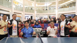 Menteri Agraria dan Tata Ruang/Kepala Badan Pertanahan Nasional (ATR/BPN), Nusron Wahid buka Table Tennis Championships yang diselenggarakan National Paralympic Committee Indonesia (NPCI) DKI Jakarta, Jumat (8/8/2025) di Pluit Village Mall Jakarta.