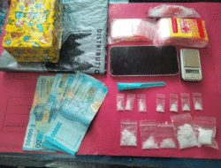 Tim Lupak Satresnarkoba Polres Dharmasraya Ringkus Empat Pengedar Sabu dalam Semalam