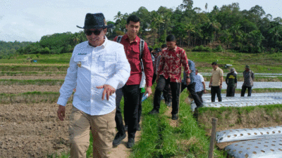 Bupati Tanah Datar, Eka Putra kunjungan kerja ke nagari Gunung Rajo, Jumat (1/8/2025).
