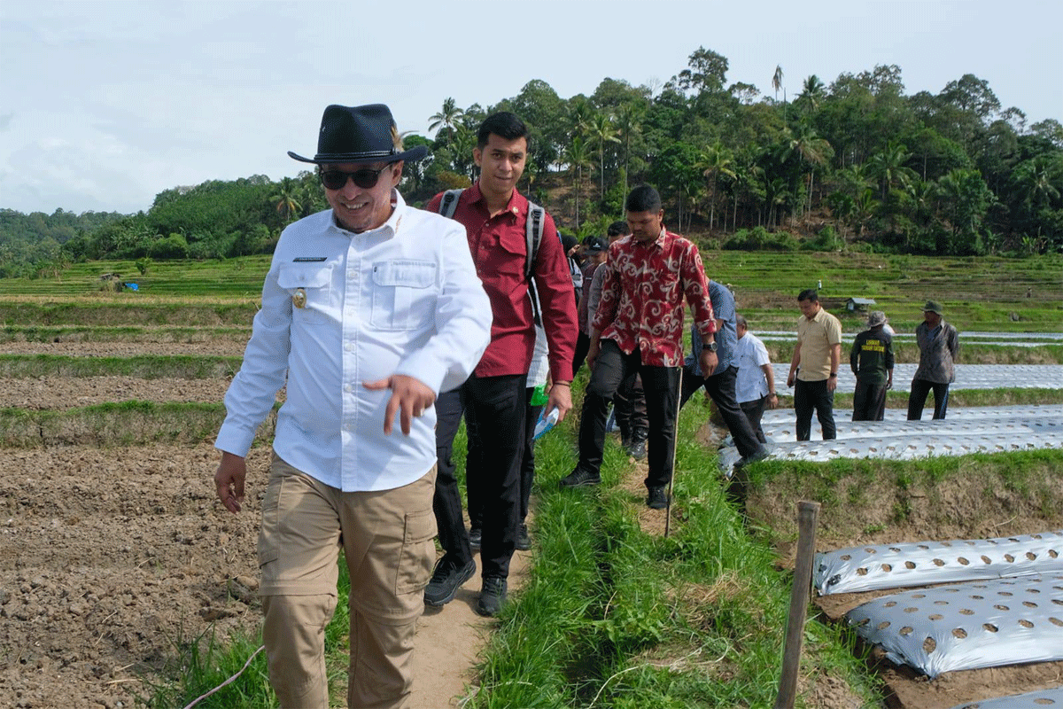 Bupati Tanah Datar, Eka Putra kunjungan kerja ke nagari Gunung Rajo, Jumat (1/8/2025).