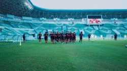 Pemain timnas Indonesia jalani latihan. (pssi)
