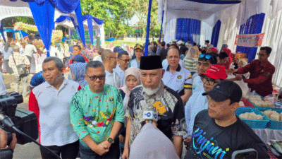 Gubernur berikan keterangan pers. (Biro Adpim)
