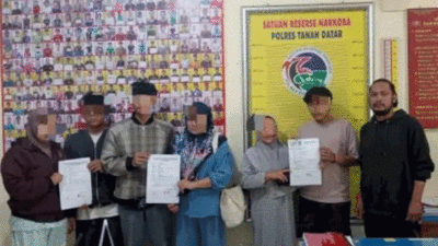 Remaja yang diamankan di Mapolres Tanah Datar.