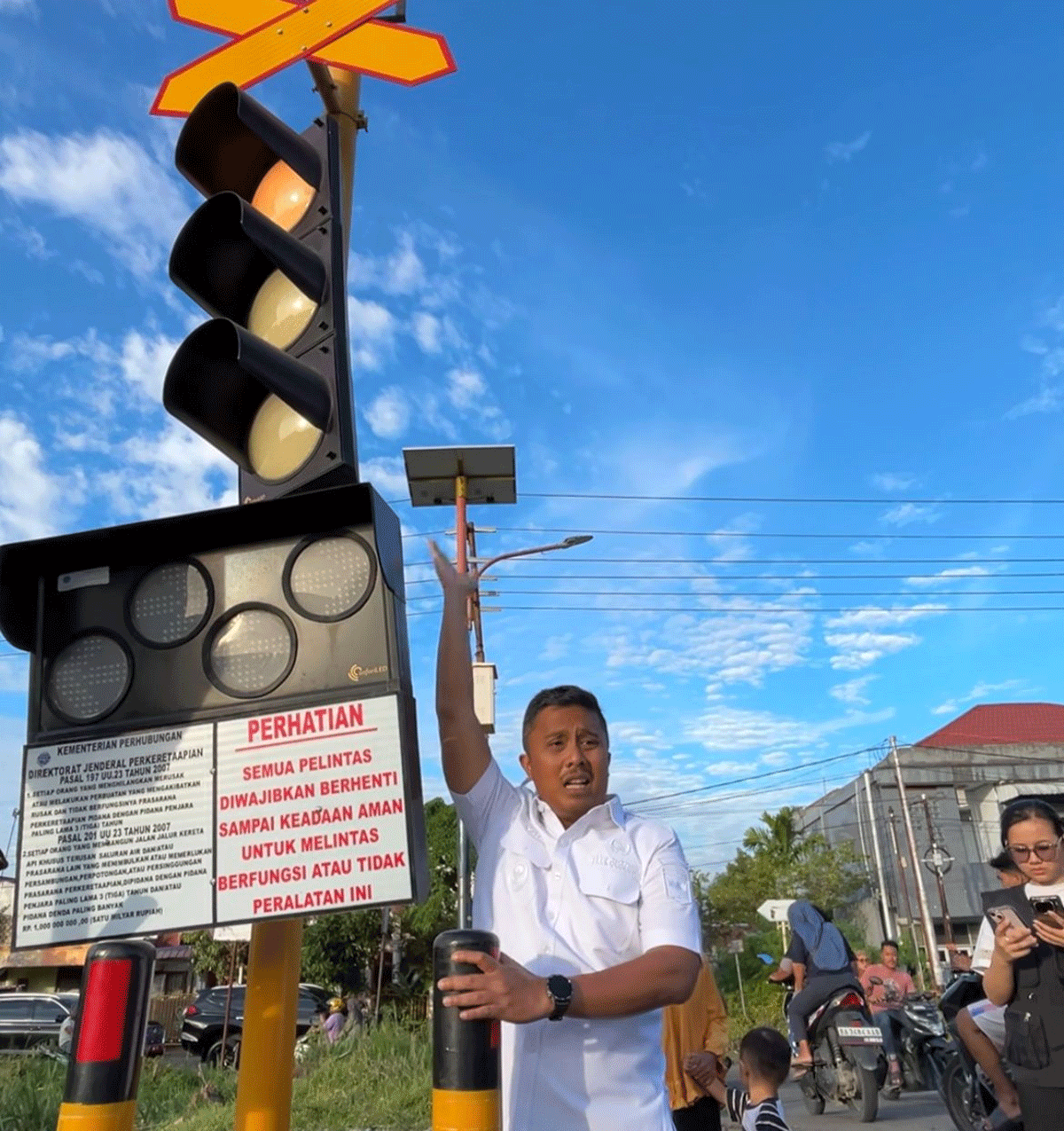 Wagub Vasko di lokasi kejadian.