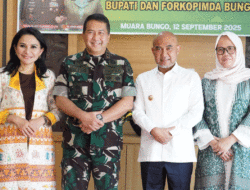 Pangdam XX/Tuanku Imam Bonjol Kunjungan Kerja ke Bungo, Bupati Dedi: Hubungan Pemda dan TNI Makin Erat