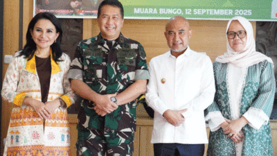 Pangdam XX/Tuanku Imam Bonjol Kunjungan Kerja ke Bungo, Bupati Dedi: Hubungan Pemda dan TNI Makin Erat