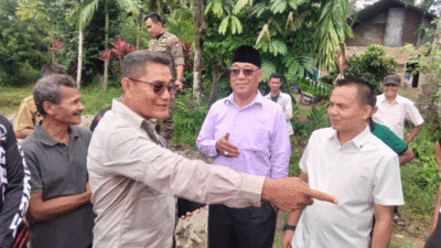 Komisi 1 DPRD Padang beserta rombongan tinjau lokasi pembangunan RKB SMA 17 Padang, Senin (15/9/2025).