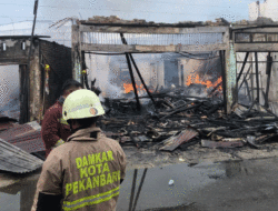 Kebakaran di Pekanbaru, Satu Rumah dan Enam Kios Ludes, Kerugian Ditaksir Ratusan Juta Rupiah