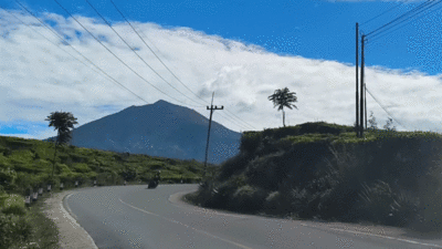 Indahnya alam Kerinci dan juga menjadi daerah penghasil kopi.