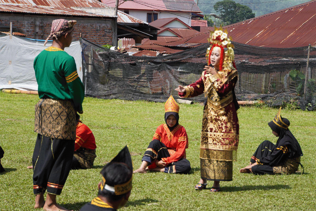 Penampilan kesenian Minangkabau. (kominfo)